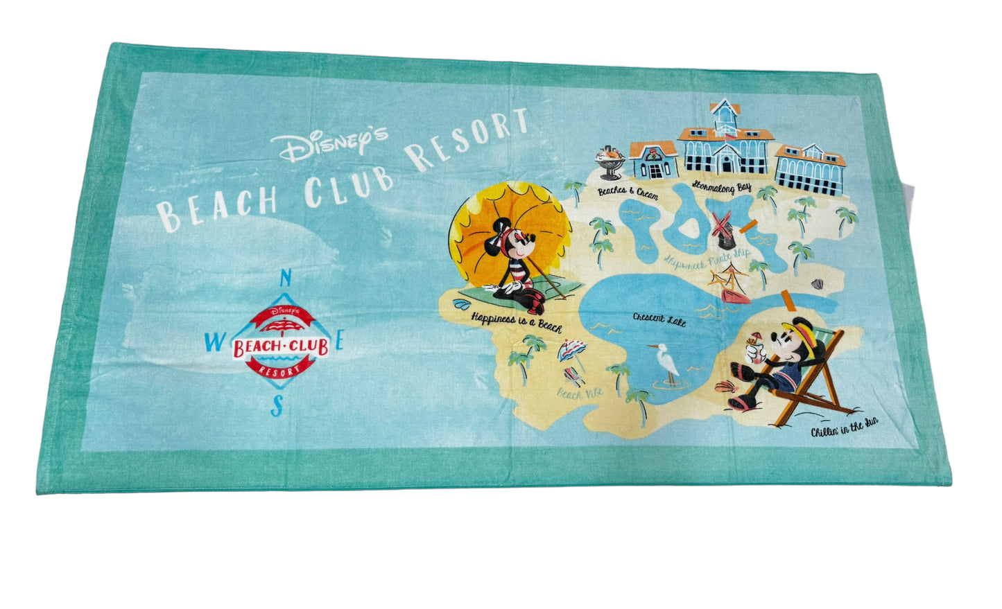 Disney Beach Club Resort Mickey & Minnie Beach Towel