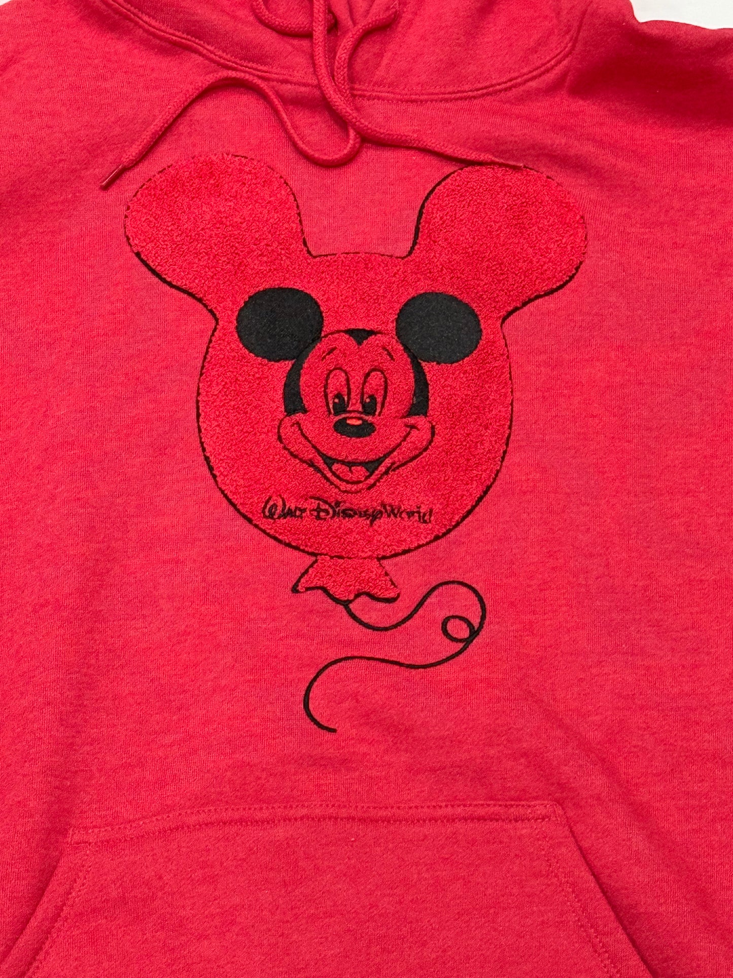 Walt Disney World Mickey Balloon Pullover Hoodie Jumper-Red