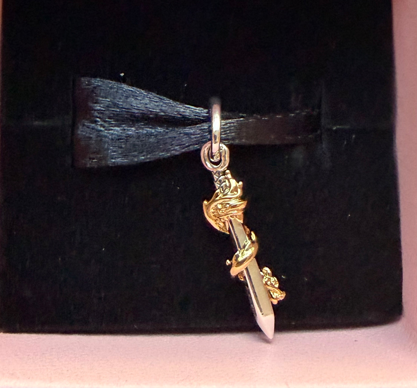 Disney Parks Mulan Mushu Pandora Charm-14kt Gold and Lab Grown Diamond