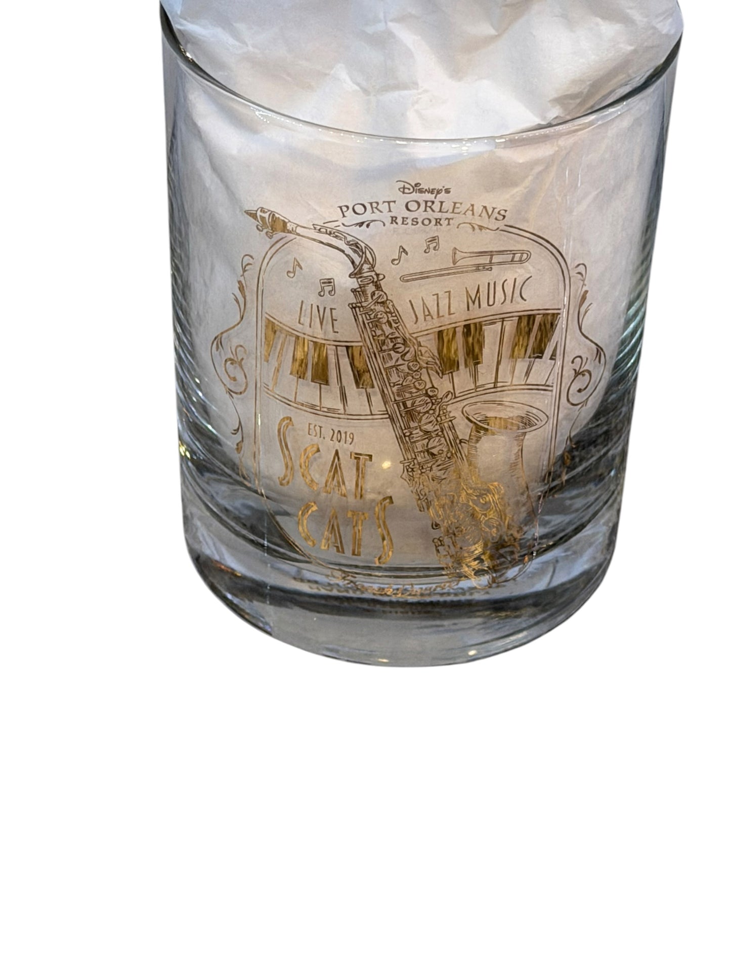 Disney Port Orleans Resort Scat Cat Rocks Glass