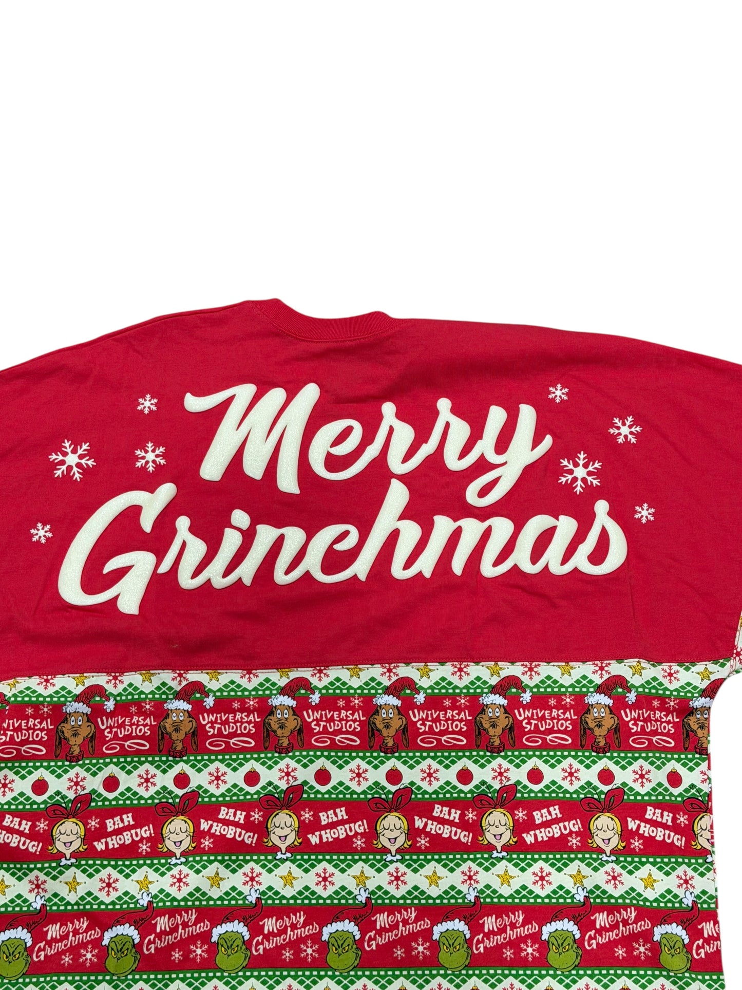 Universal Studios Merry Grinchmas Spirit Jersey-Ugly Sweater Grinch