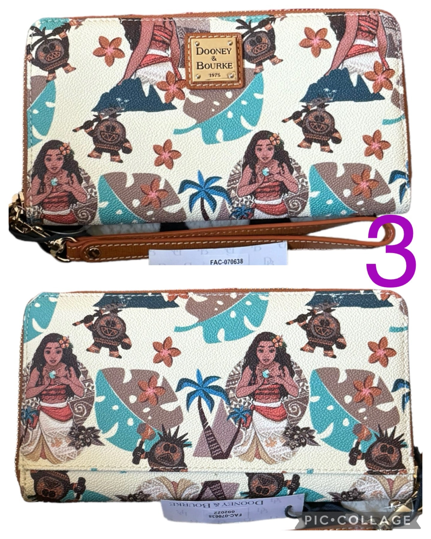 Disney Moana Dooney & Bourke Wallet Wristlet