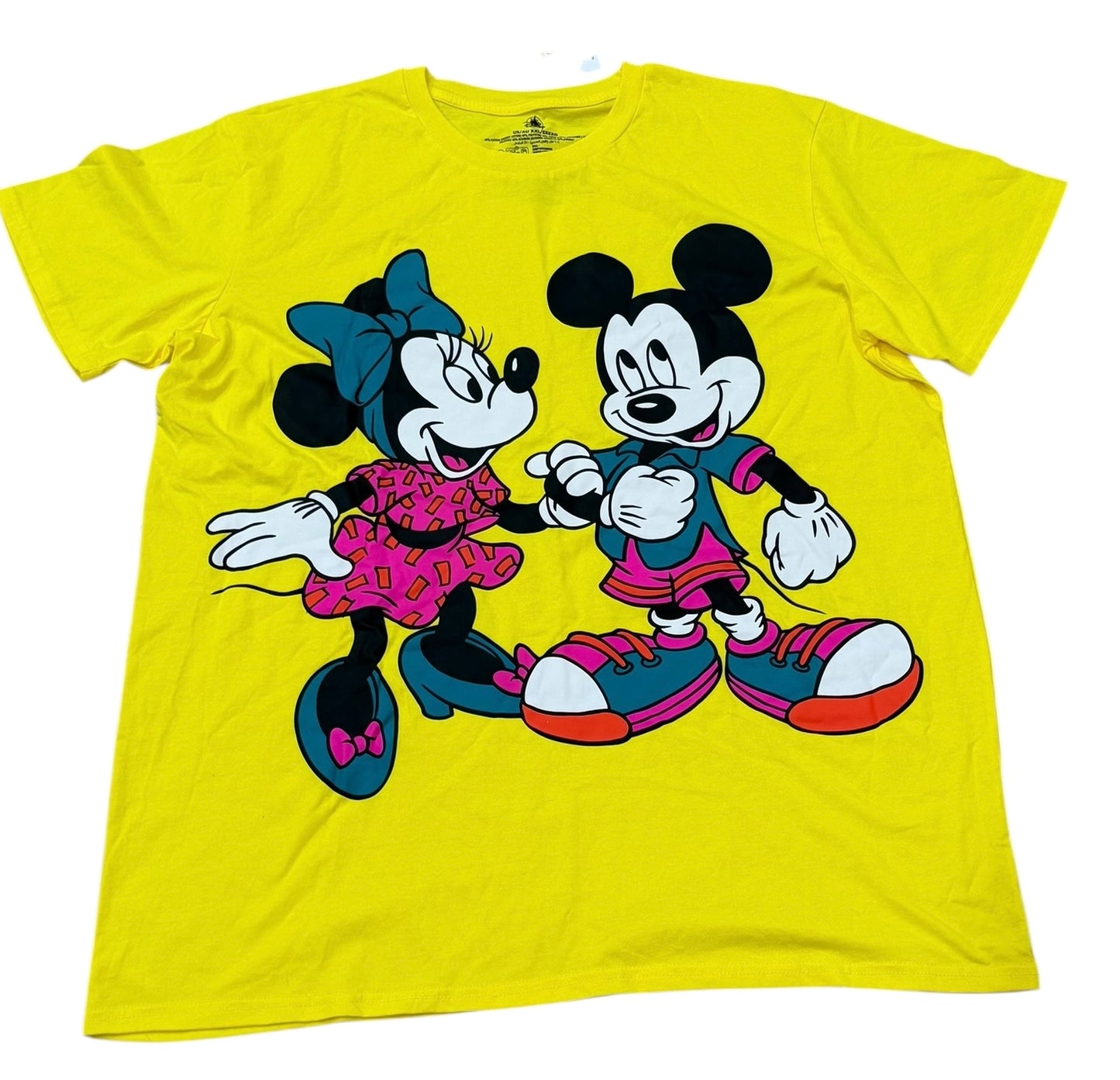 Disney Mickey & Minnie Retro Yellow Shirt-2XL