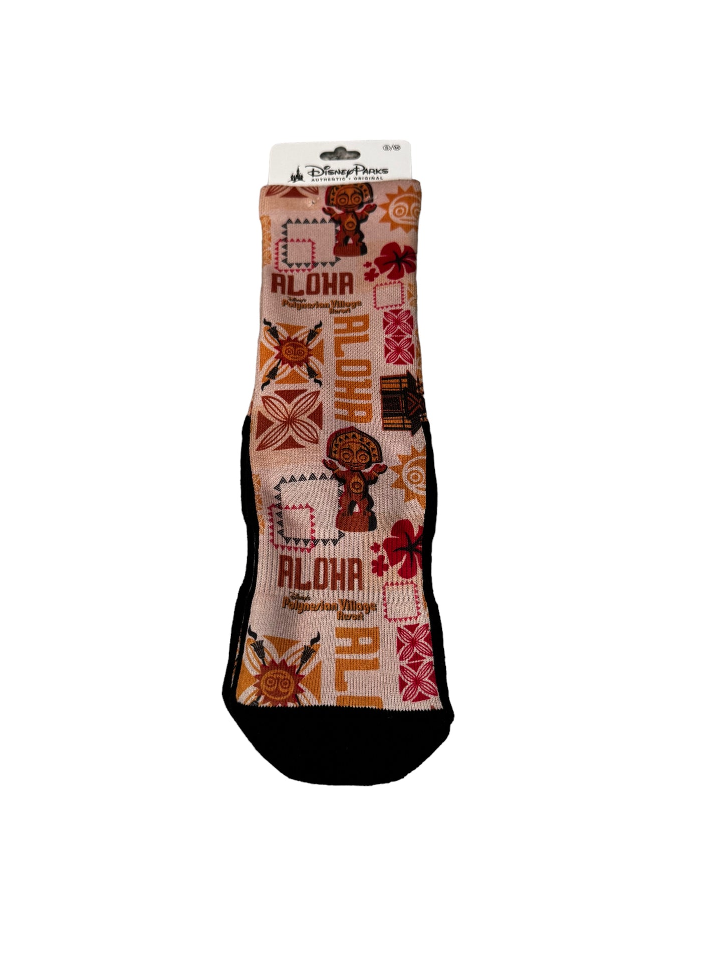 Disney Polynesian Village Resort Maui Tiki Socks