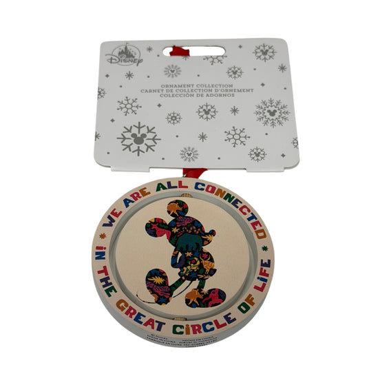 Disney Animal Kingdom Mickey Wooden Ornament-Circle of Life