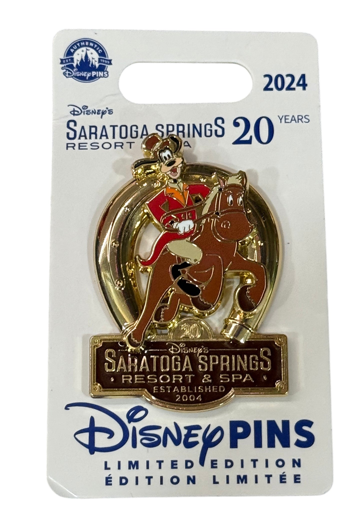 Disney Saratoga Springs Resort 20 Years Goofy Pin