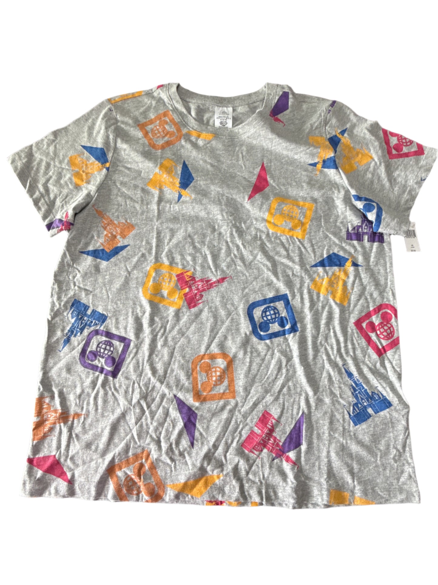 Walt Disney World Icons T-Shirt Large