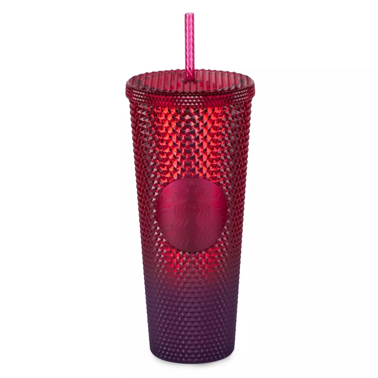 Walt Disney World Geometric Starbucks Tumbler with Straw - Red