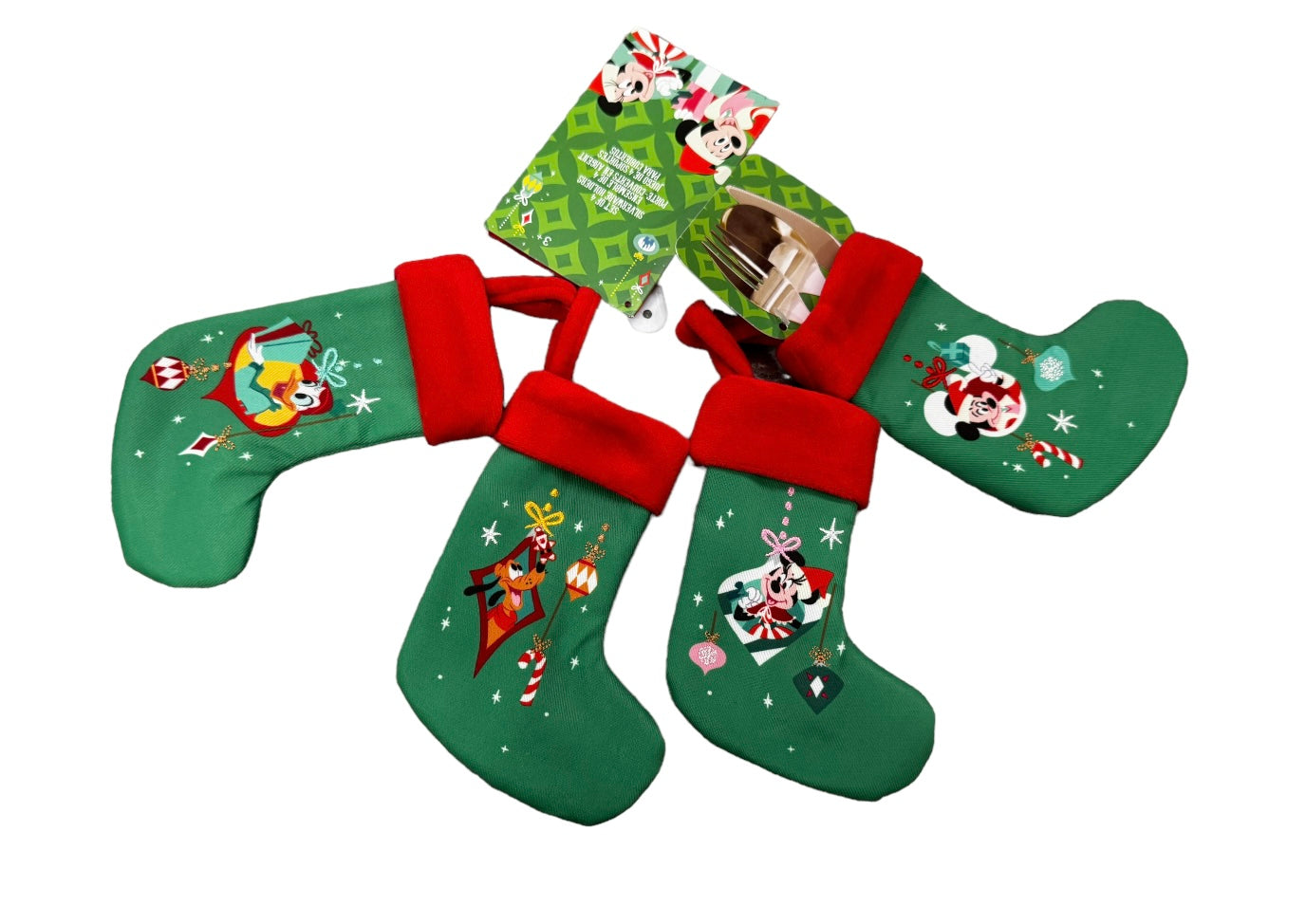 Disney Mini Stockings Set Minnie, Mickey, Goofy, Donald