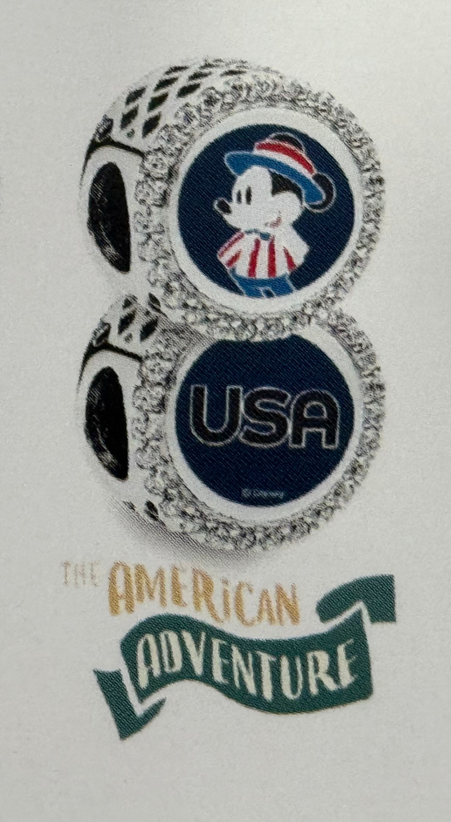 Disney Epcot World Showcase USA Mickey Pandora Charm Bead