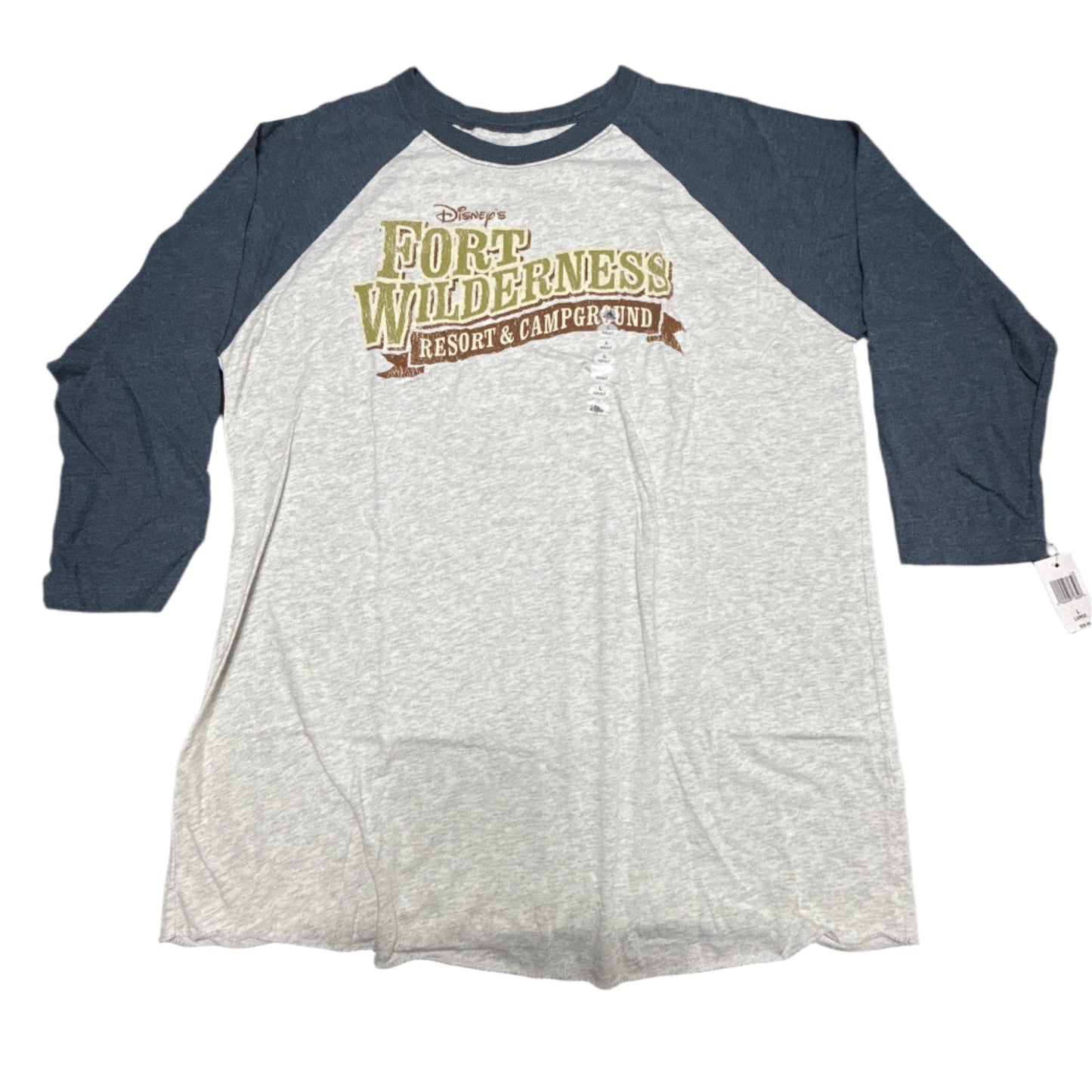 Disney Fort Wilderness Resort Raglan Long Sleeve Shirt - Large