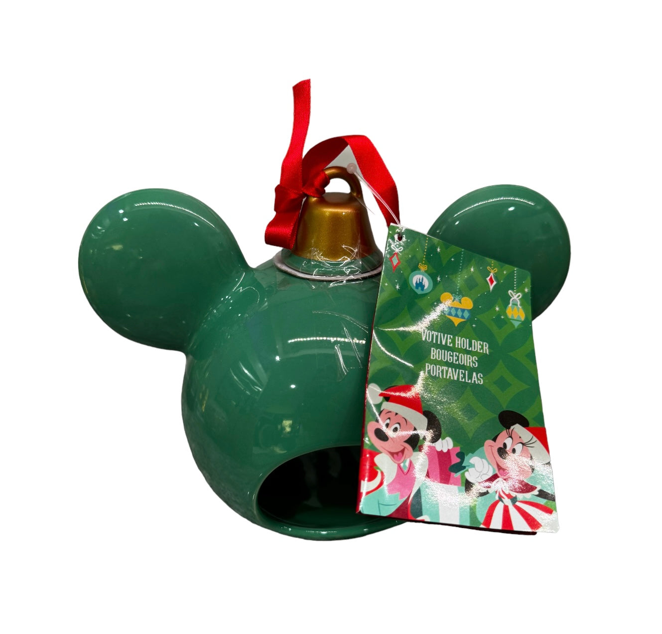 Disney Parks Mickey Ornament Castle Votive Candle Holder