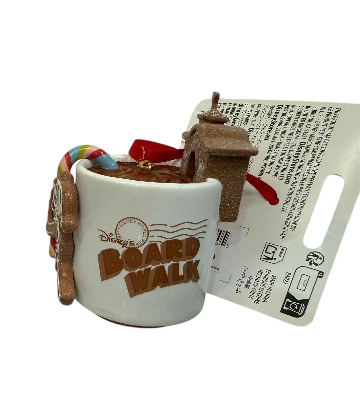 Disney Board Walk Gingerbread Ornament Mug Donald