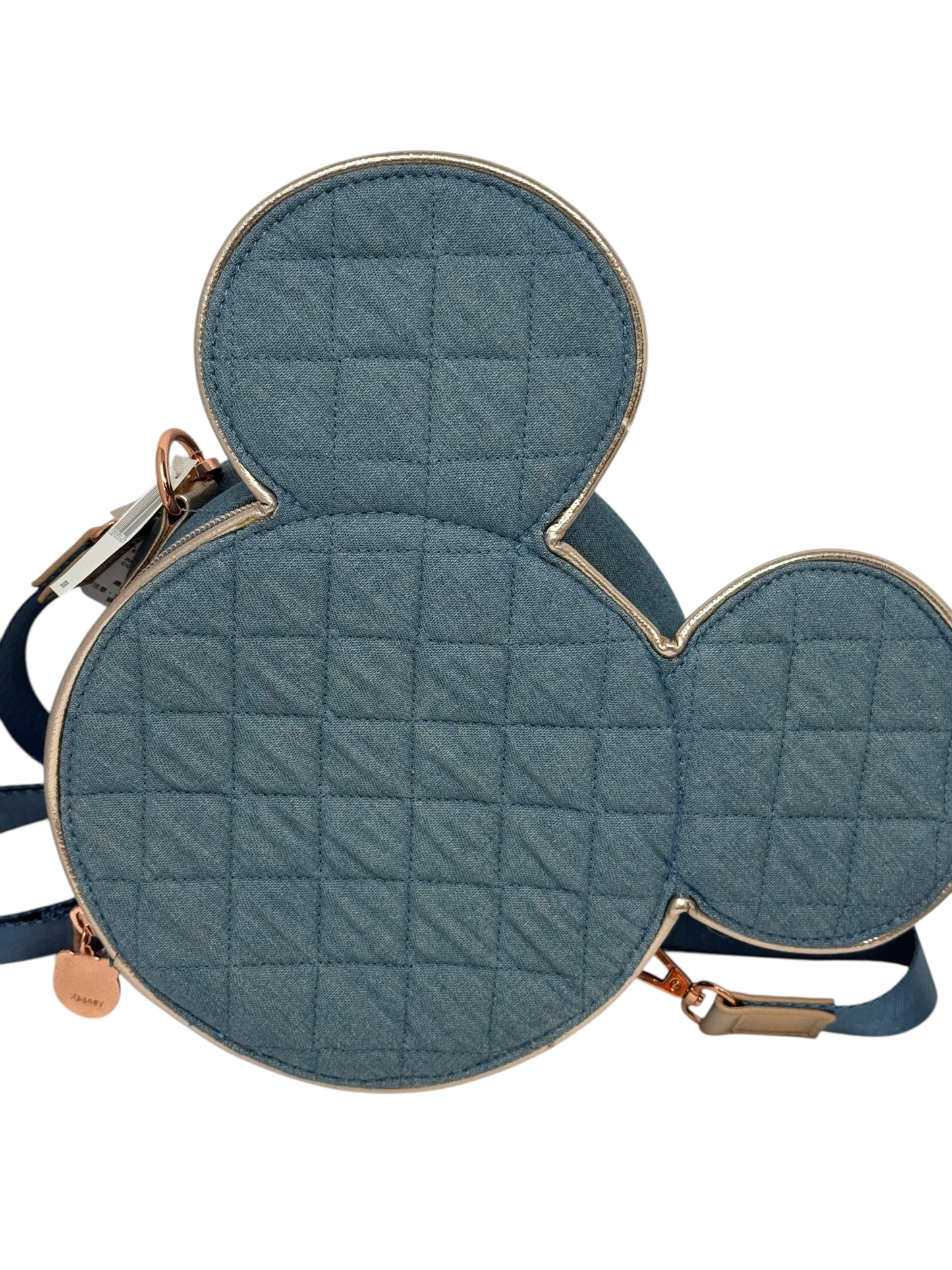 Disney Mickey Quilted Mickey Pin Crossbody Bag