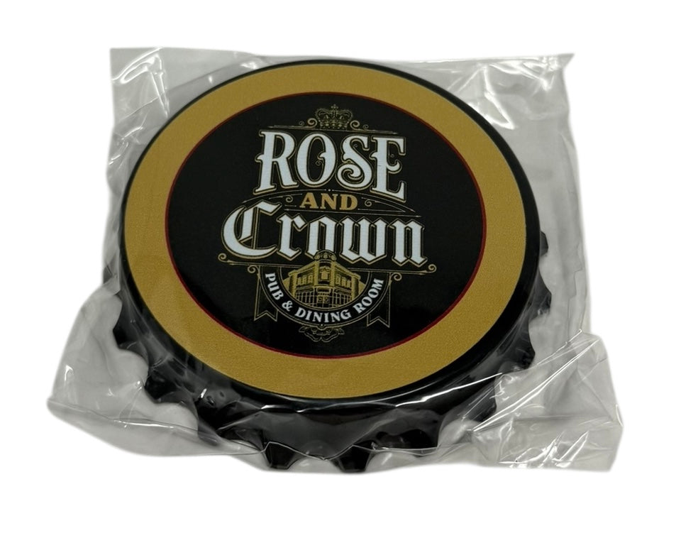 Disney Epcot UK Rose Crown Bottle Cap Opener Magnet