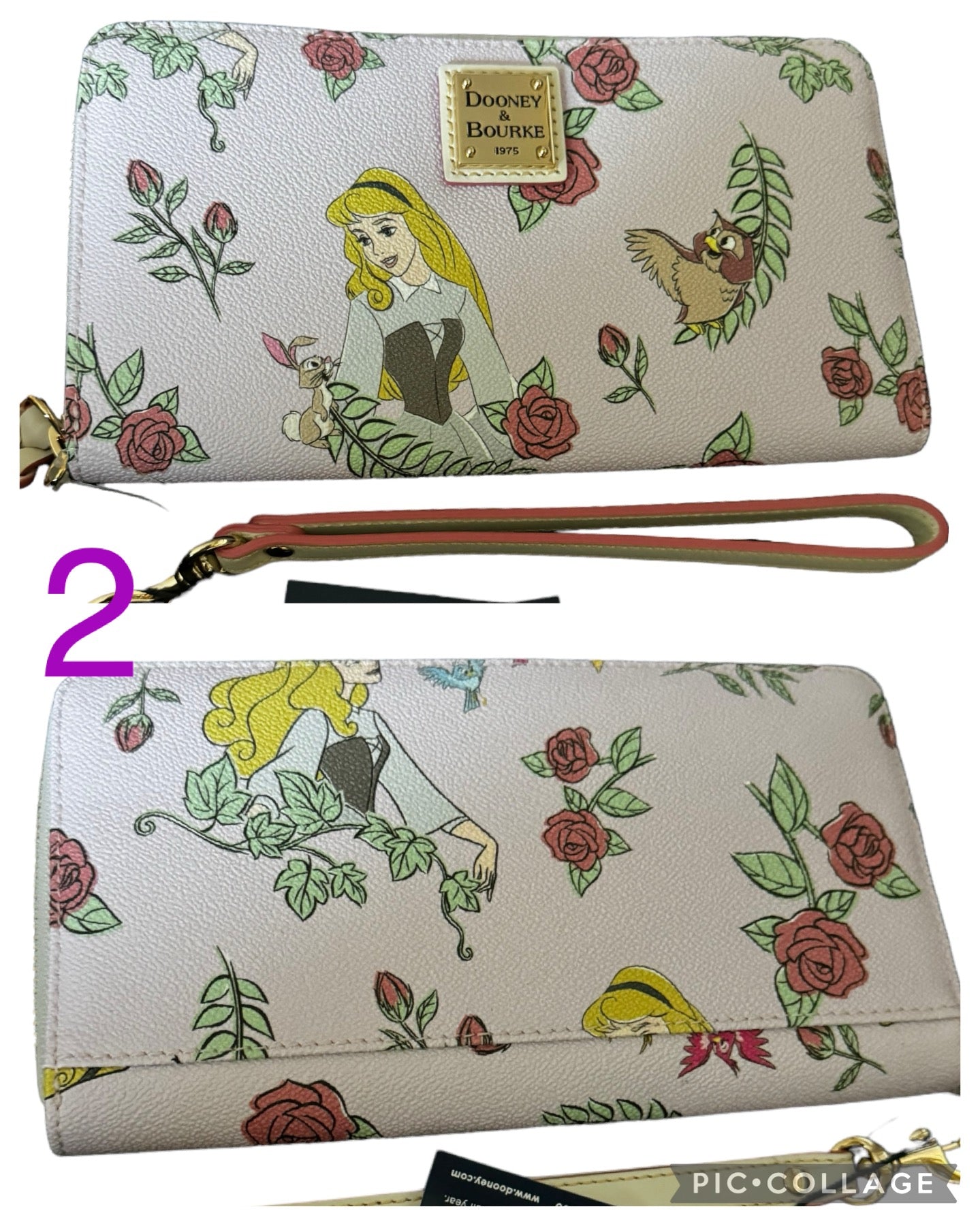 Disney Sleeping Beauty Aurora Dooney & Bourke Wallet Wristlet