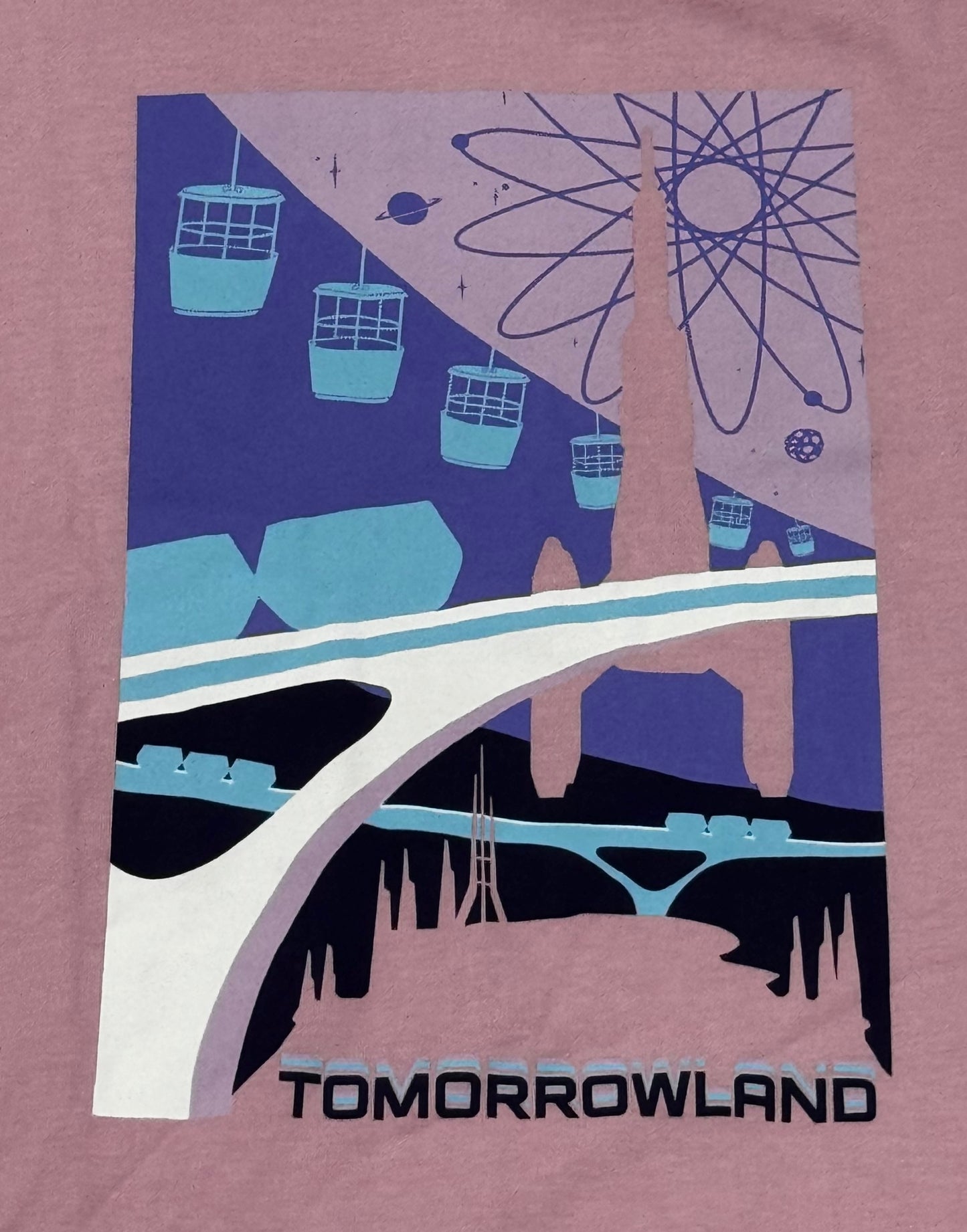 Disney Parks Tomorrowland Pink Shirt Large