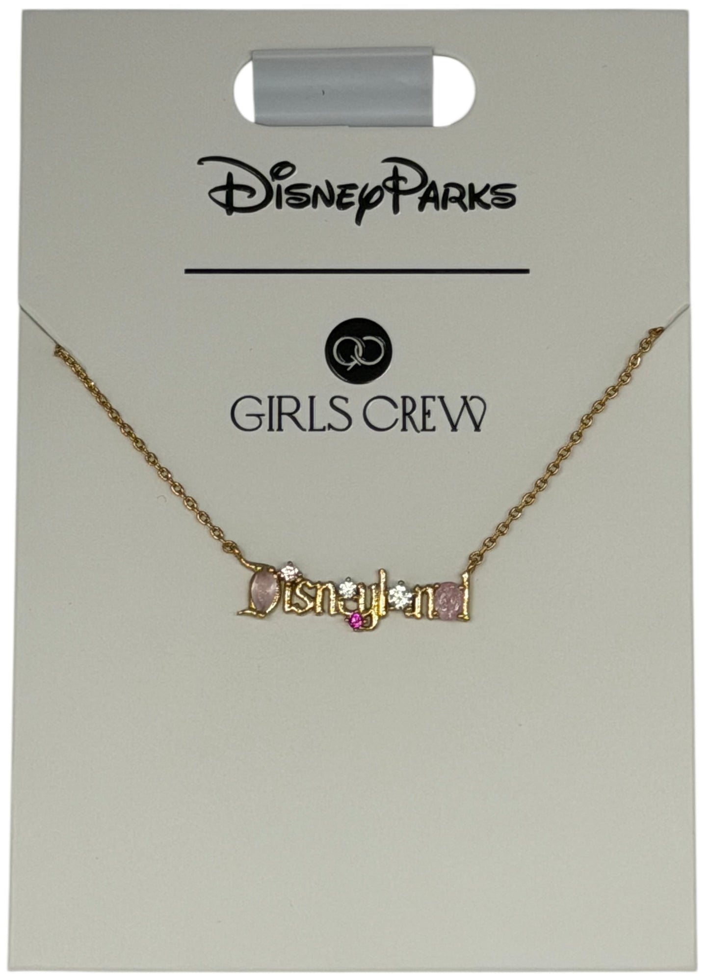 Disneyland Logo Necklace Girls Crew