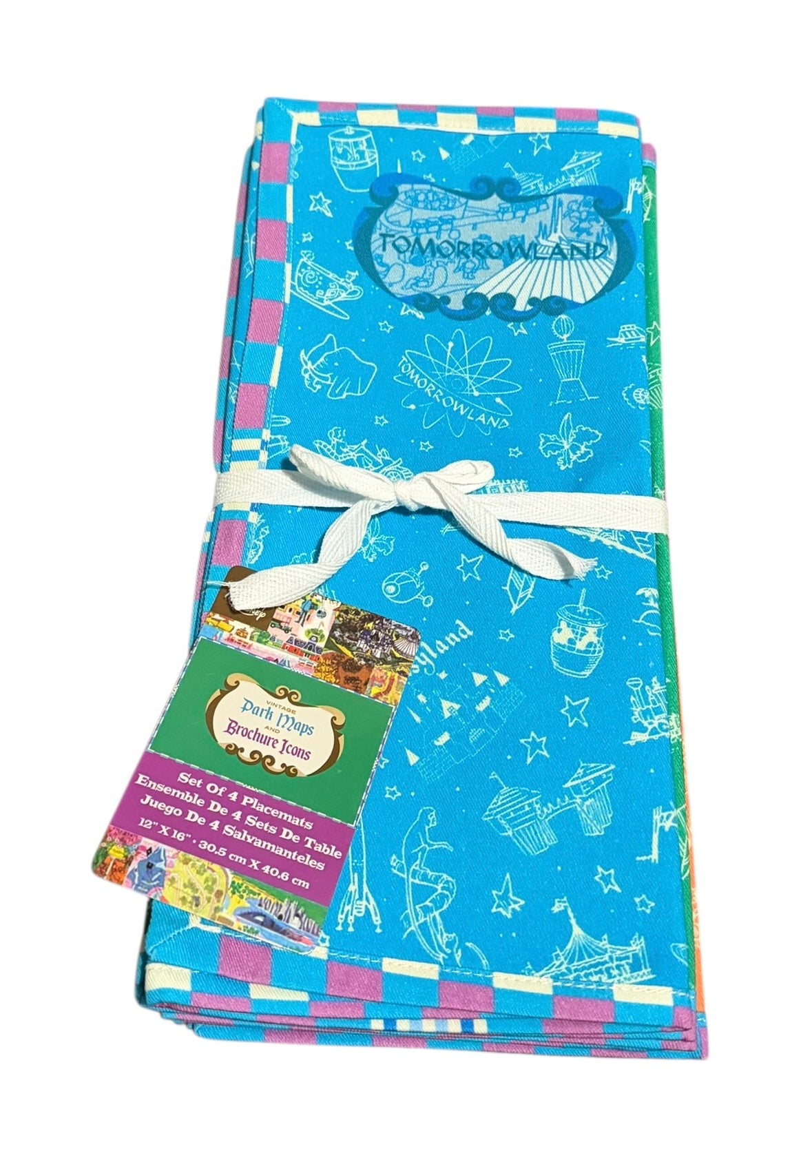 Walt Disney World Icons Park Maps and Brochures Placemats-Set of 4