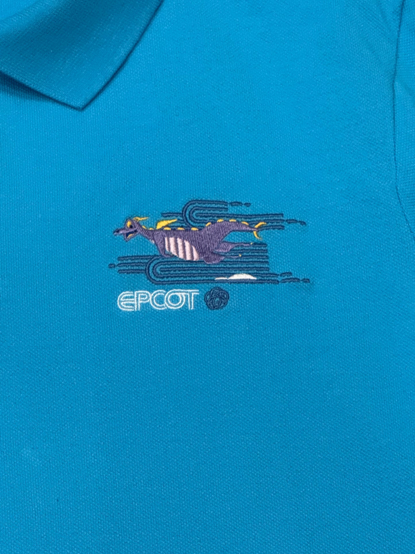 Disney Epcot Celebration Figment Embroidered Polo Shirt