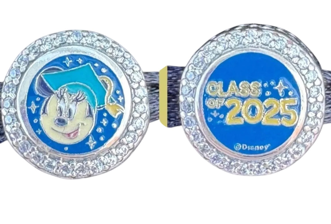 Disney Parks Class of 2025 Minnie Graduation Pandora Charm – World