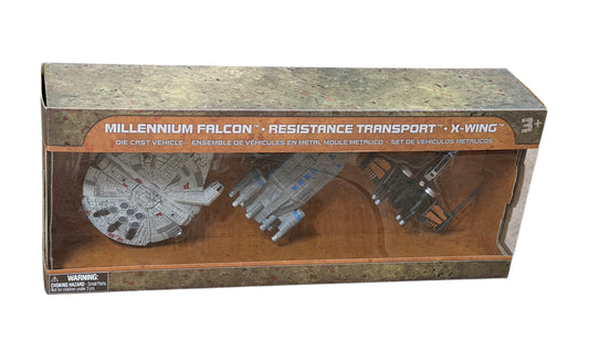 Disney Star Wars Galaxy Edge Die Cast Vehicles-Millennium Falcon,Resistance Transport, X-Wing