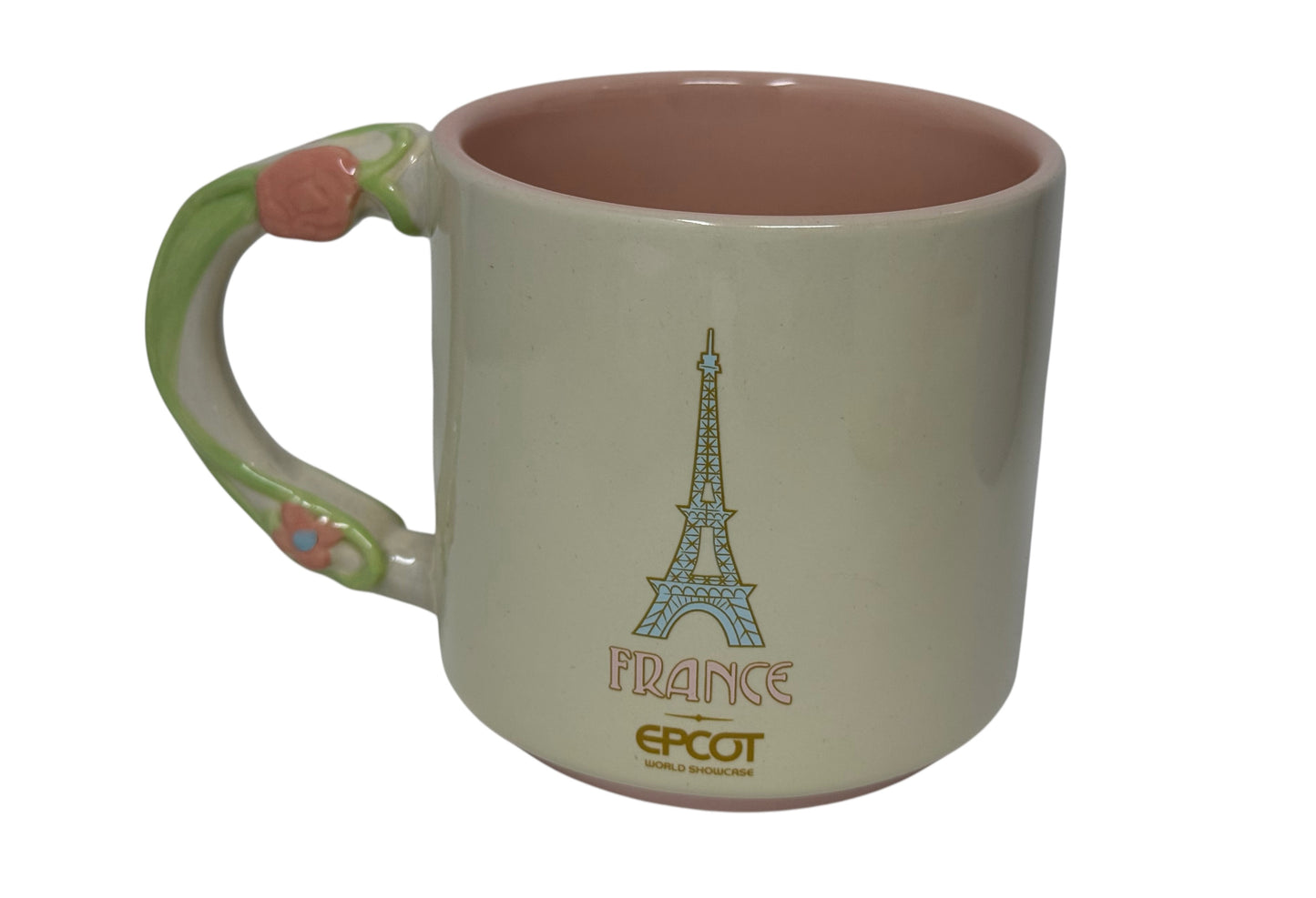 Disney Epcot France Minnie Mickey Eiffel Tower Mug-Cafe Gourmand-Mickey Stacking