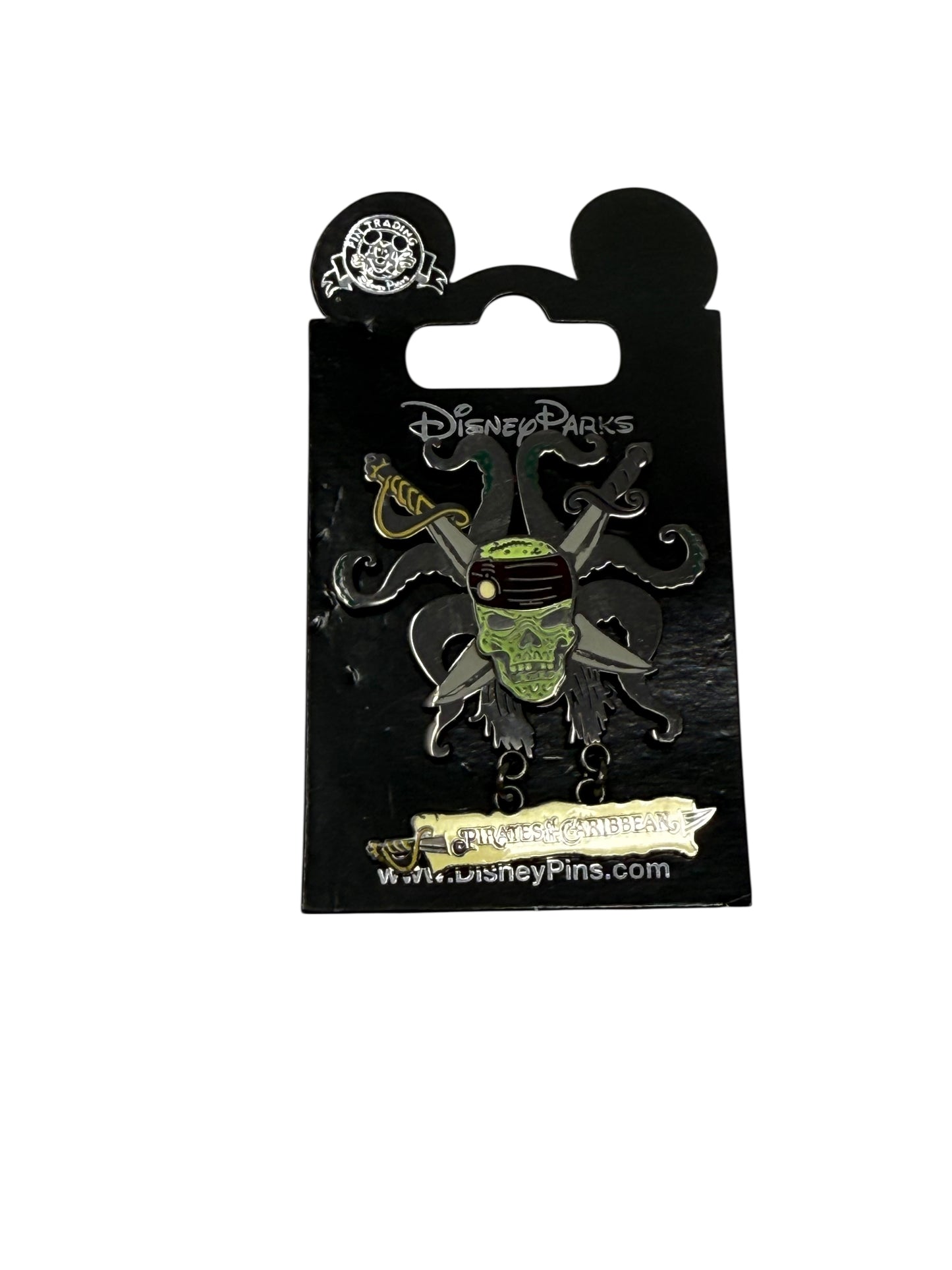 Disney Pirates of the Caribbean Skull Sword Logo Pin