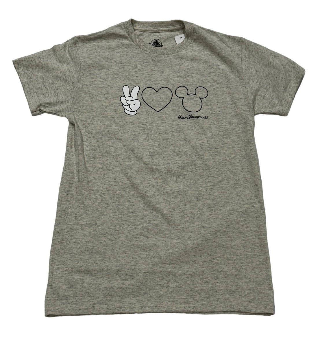 Disney Mickey Hand Peace, Heart, Mickey Head Shirt