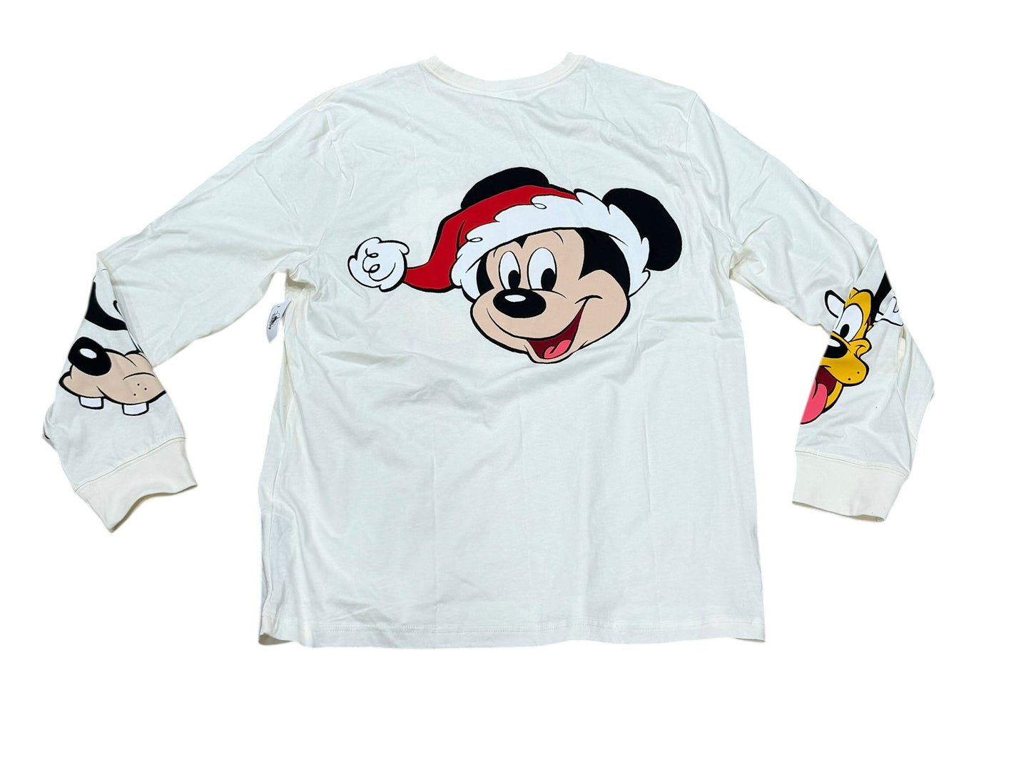 Walt Disney World Santa Donald, Mickey, Goofy, Pluto Long Sleeve Shirt