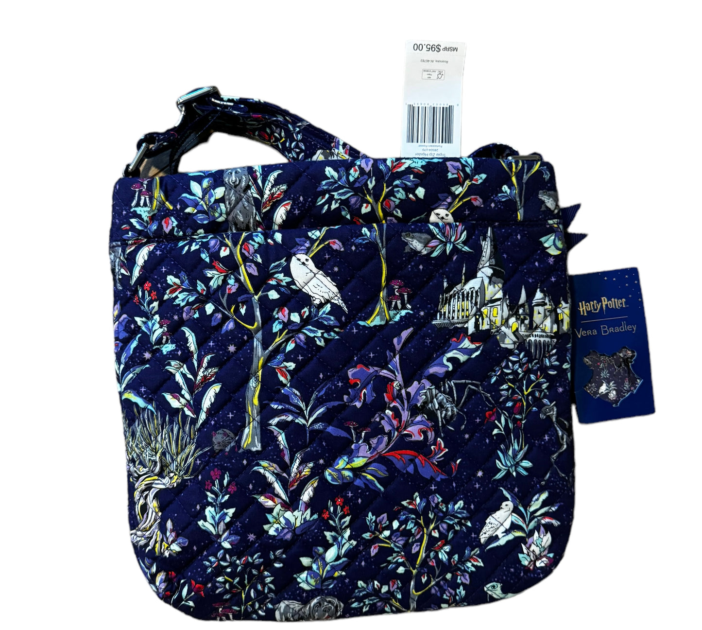 Vera Bradley Harry Potter Forbidden Journey Triple Zip Hipster Crossbody Purse