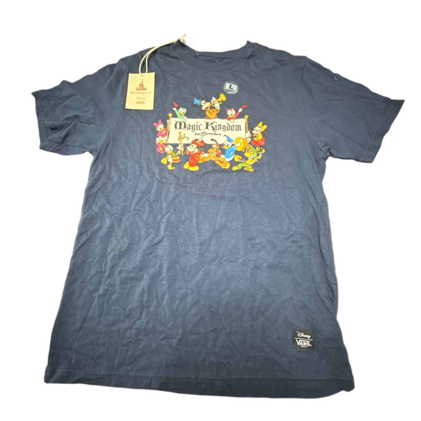 Disney World 50th Anniversary Magic Kingdom Vans Kids Shirt - Large