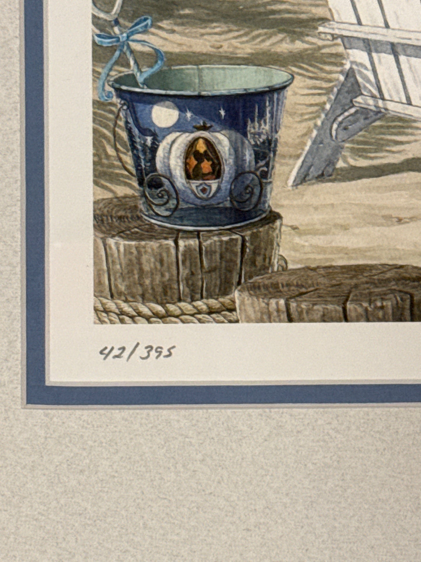 Disney Happily Ever After DAVID DOSS Grand Floridian Wedding Pavilion Giclee Framed Art 42/395