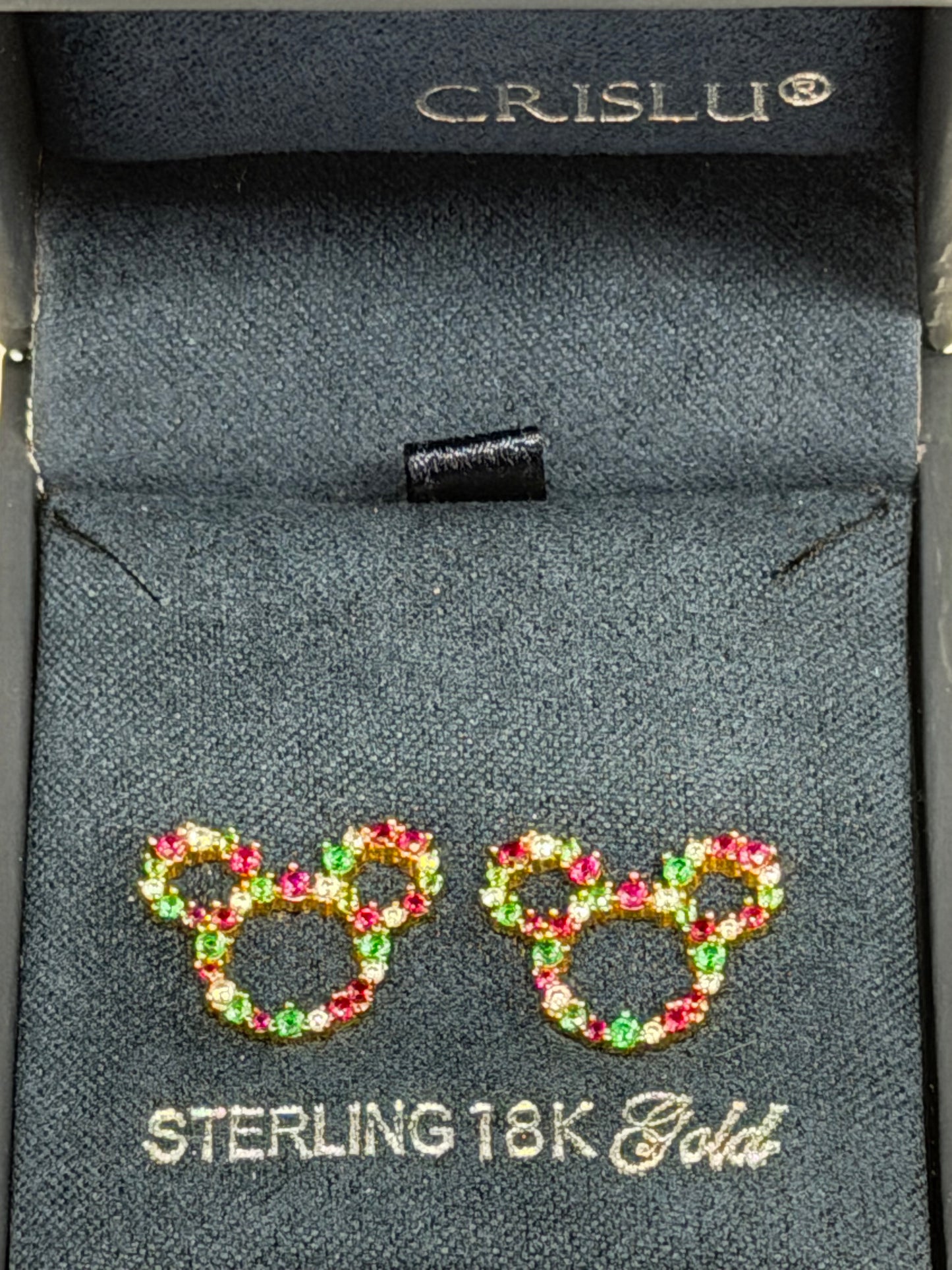 Disney Mickey Christmas Crislu Earrings