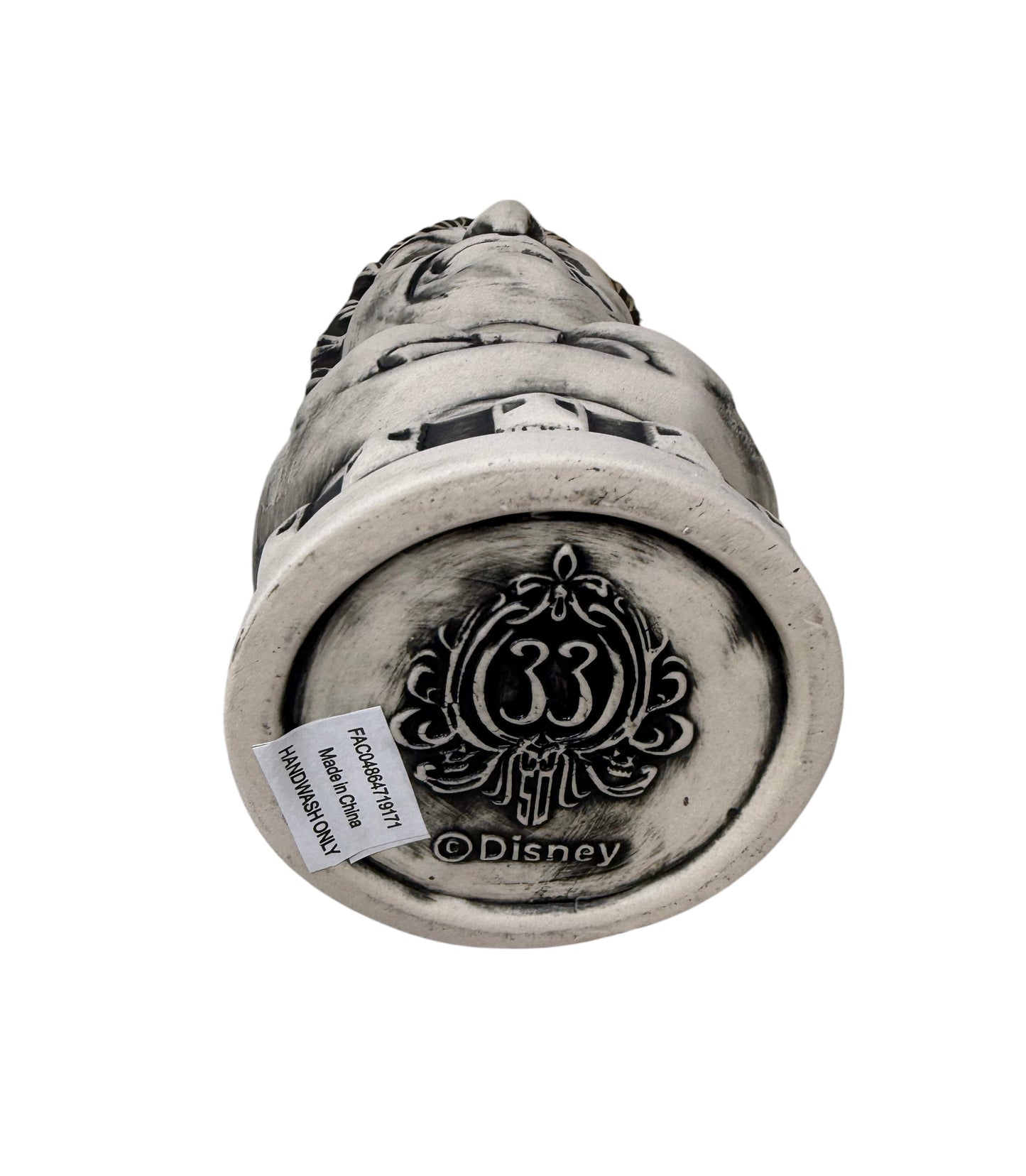Disney CLUB 33 Haunted Mansion Male Bust Tiki Mug Swizzle