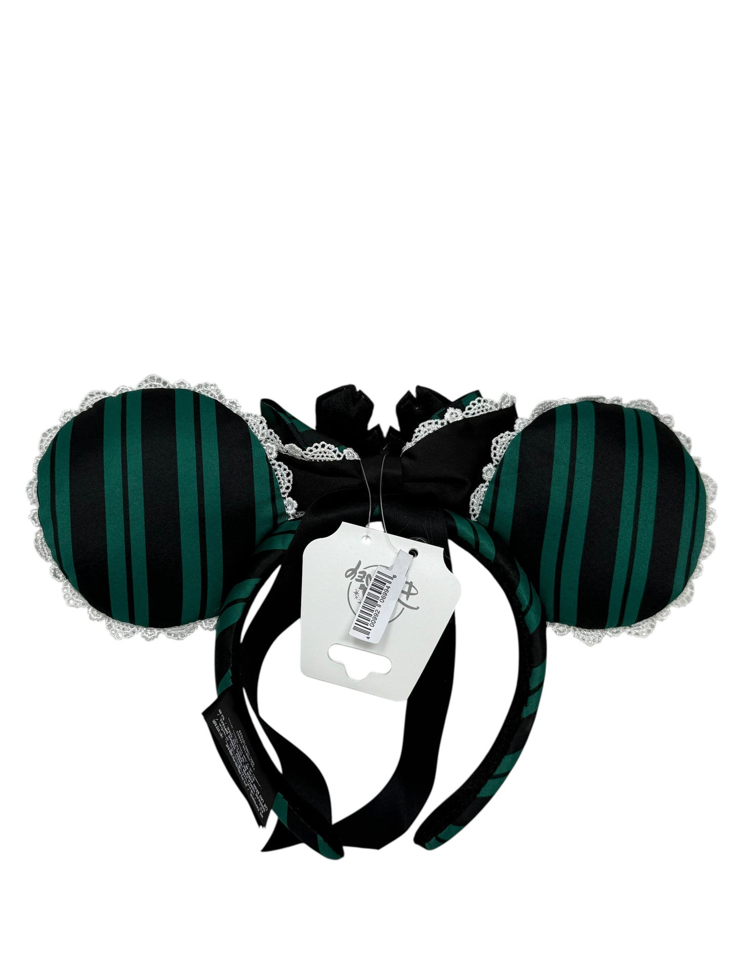 Disney Haunted Mansion Ears Headband Green Stripe