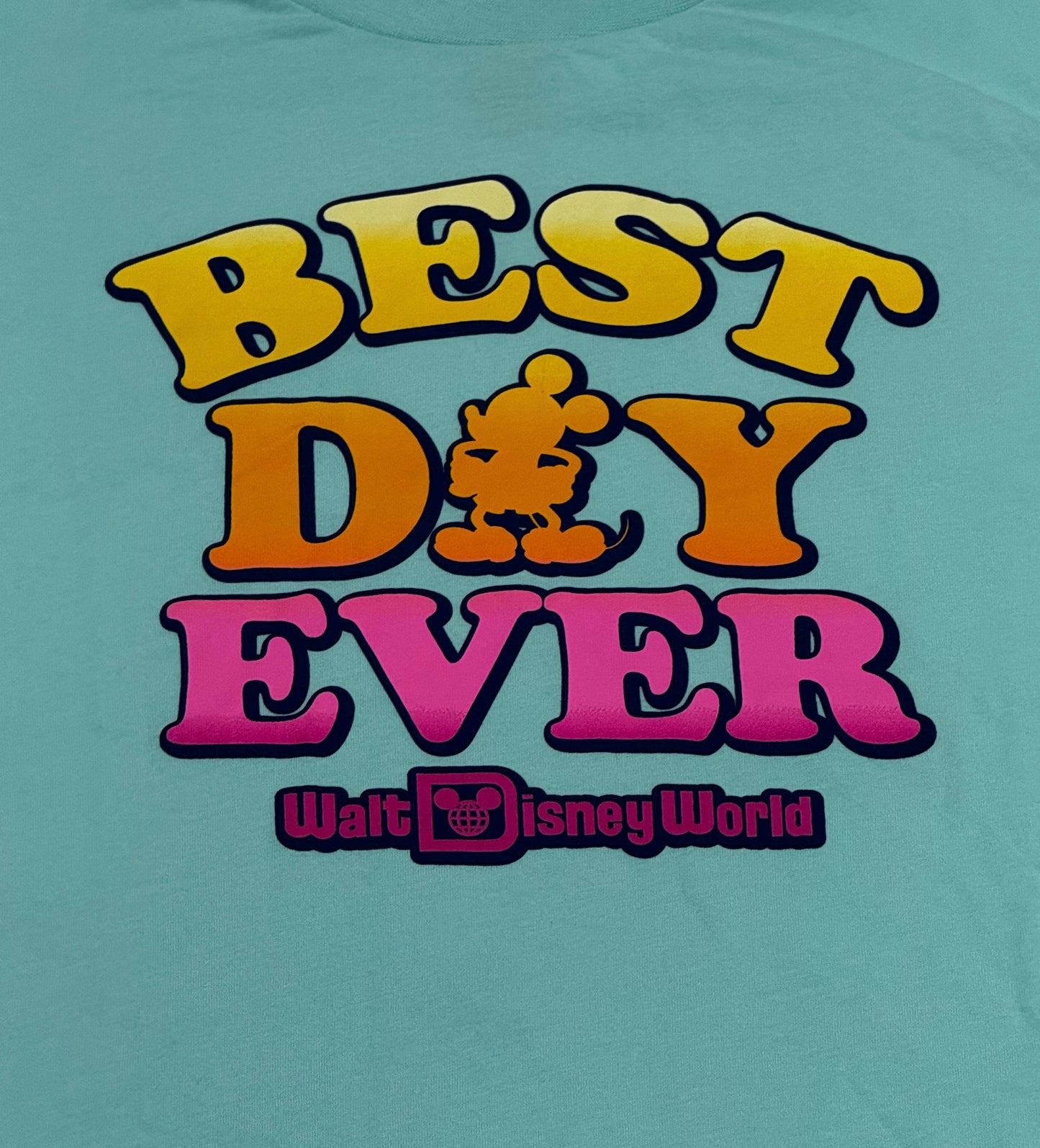 Disney World Mickey Best Day Ever Shirt Large