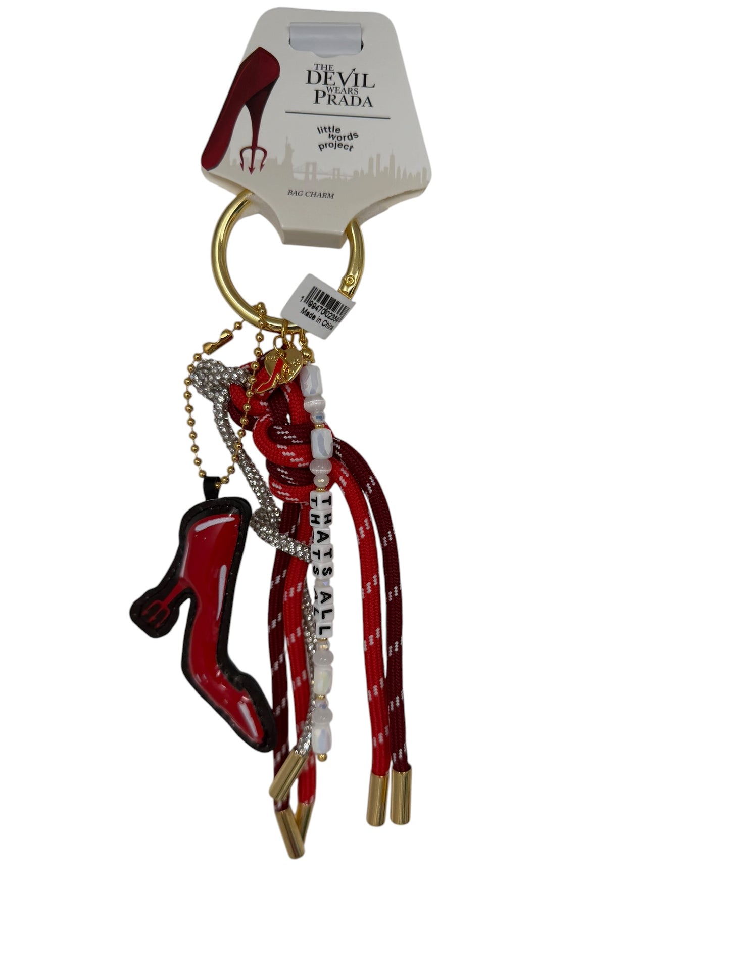 Disney Devil Wears Prada Little Words Project Bag Charm-That’s All Red High Heel Shoe