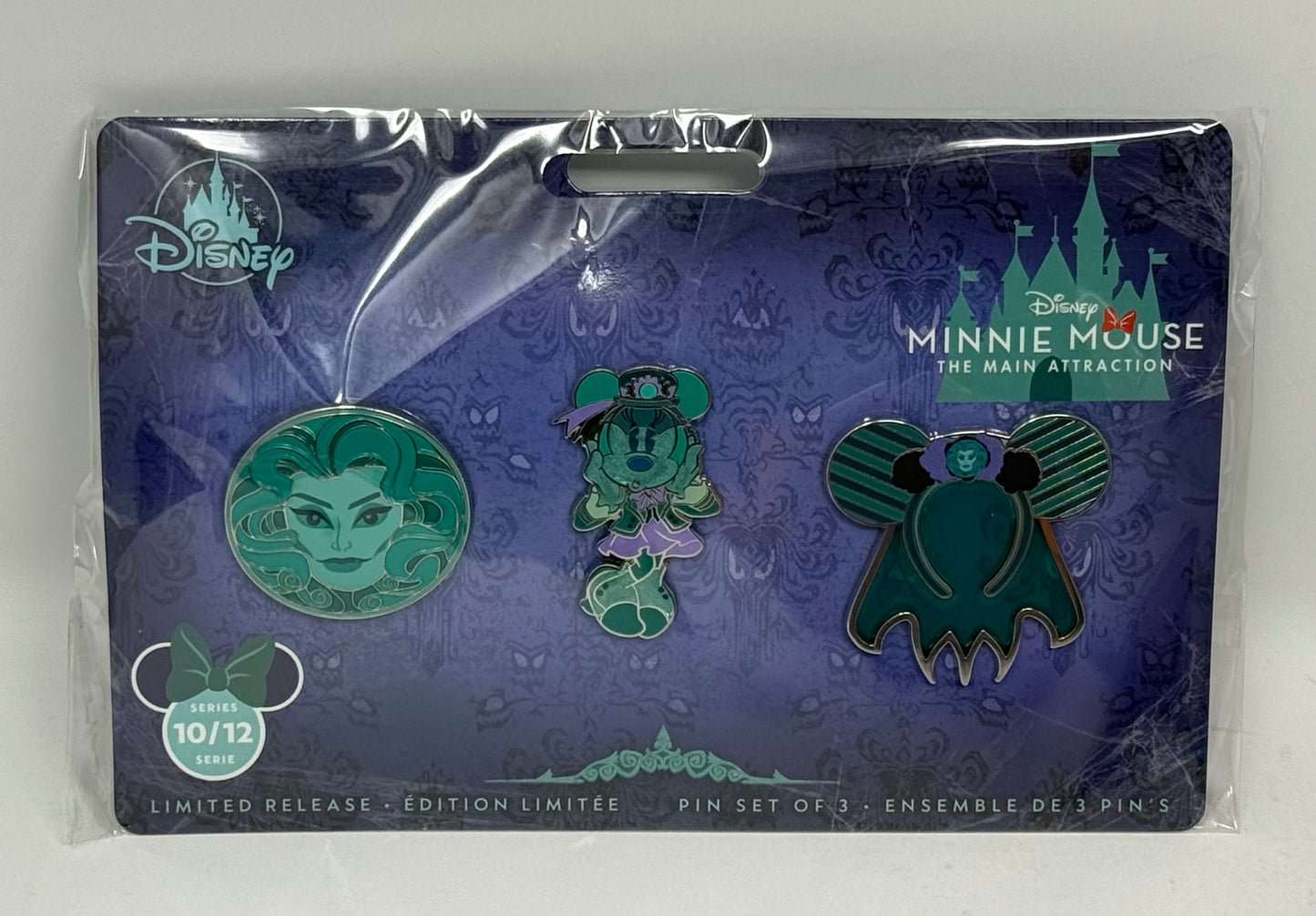 Disney Minnie Main Attraction Haunted Mansion Pin Set