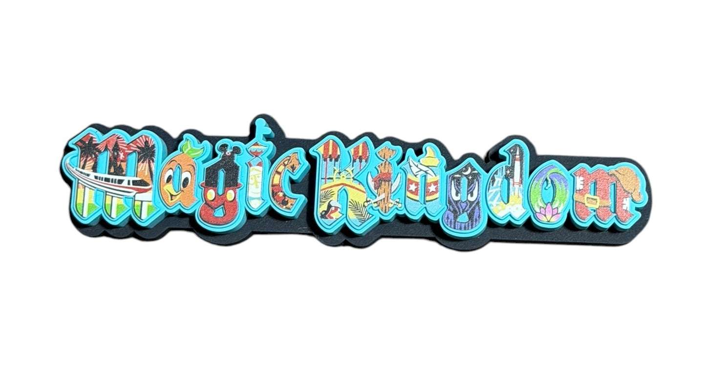Disney Magic Kingdom Character Rubber Magnet