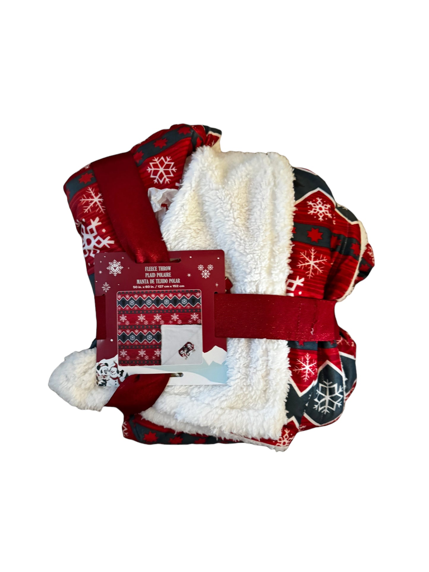 Disney Mickey & Minnie Reversible Fleece Throw Blanket