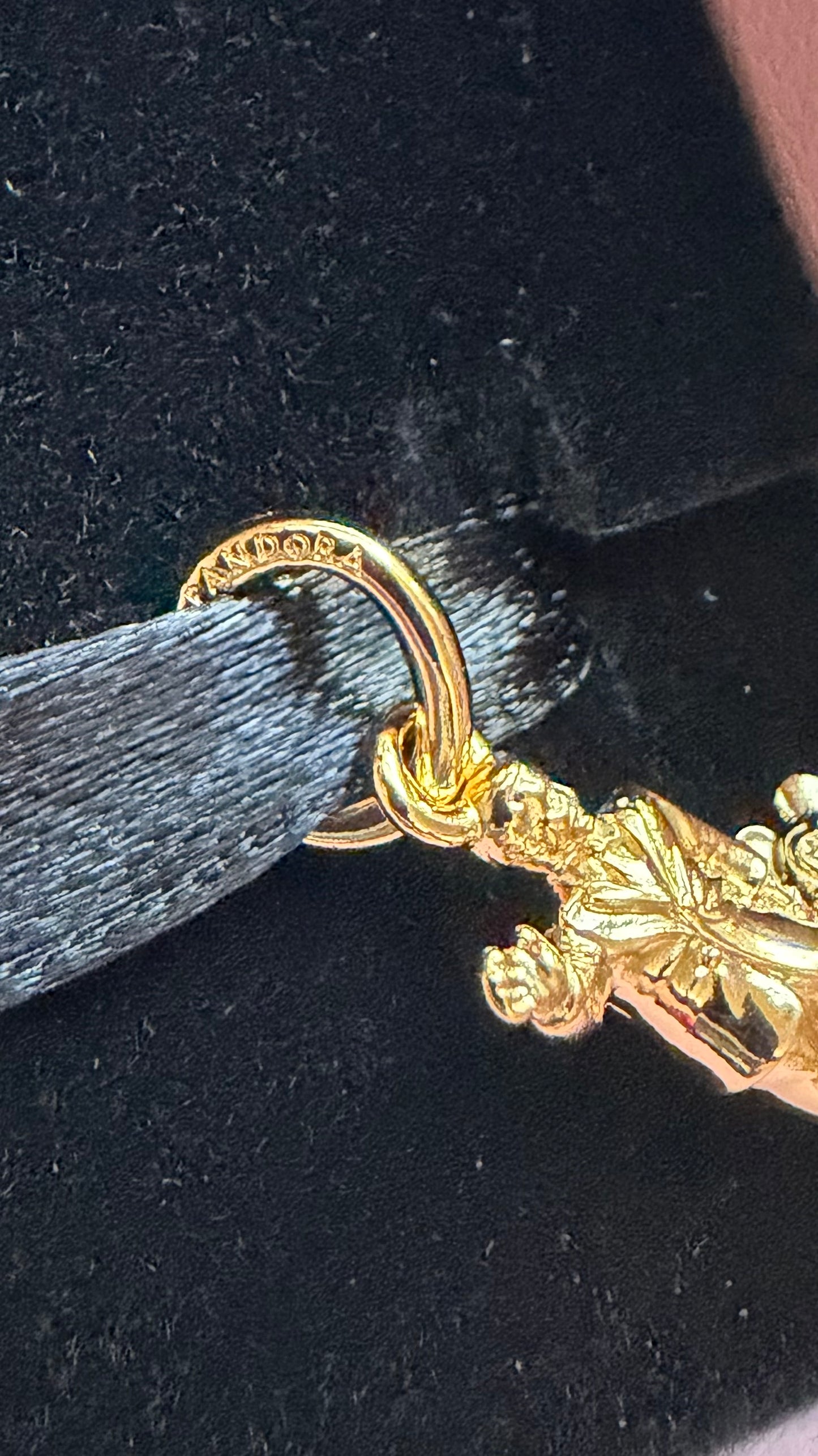 Disney Parks Partners Pandora Charm Gold-Walt & Mickey