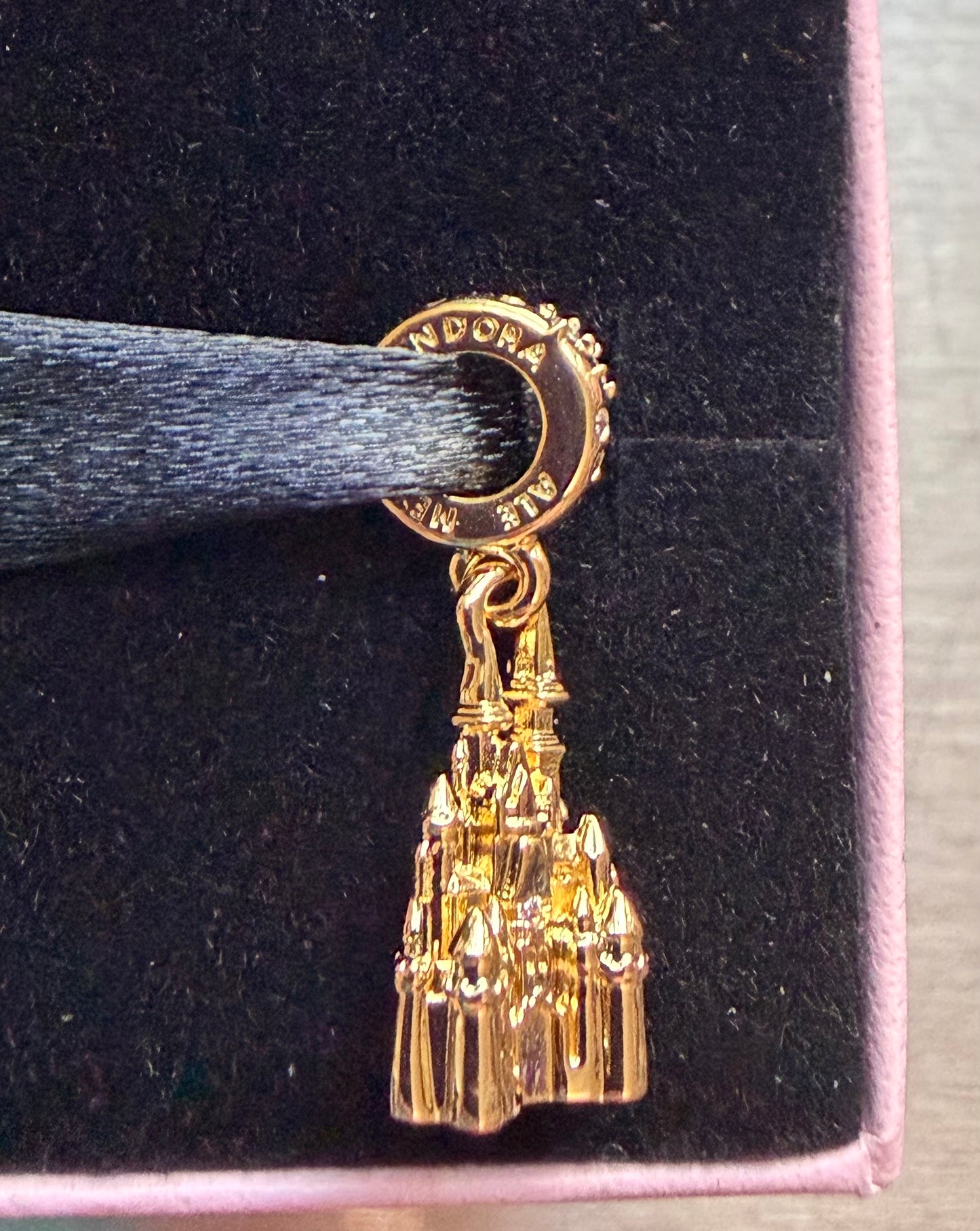 Walt Disney World Cinderella Castle Pandora Charm Gold