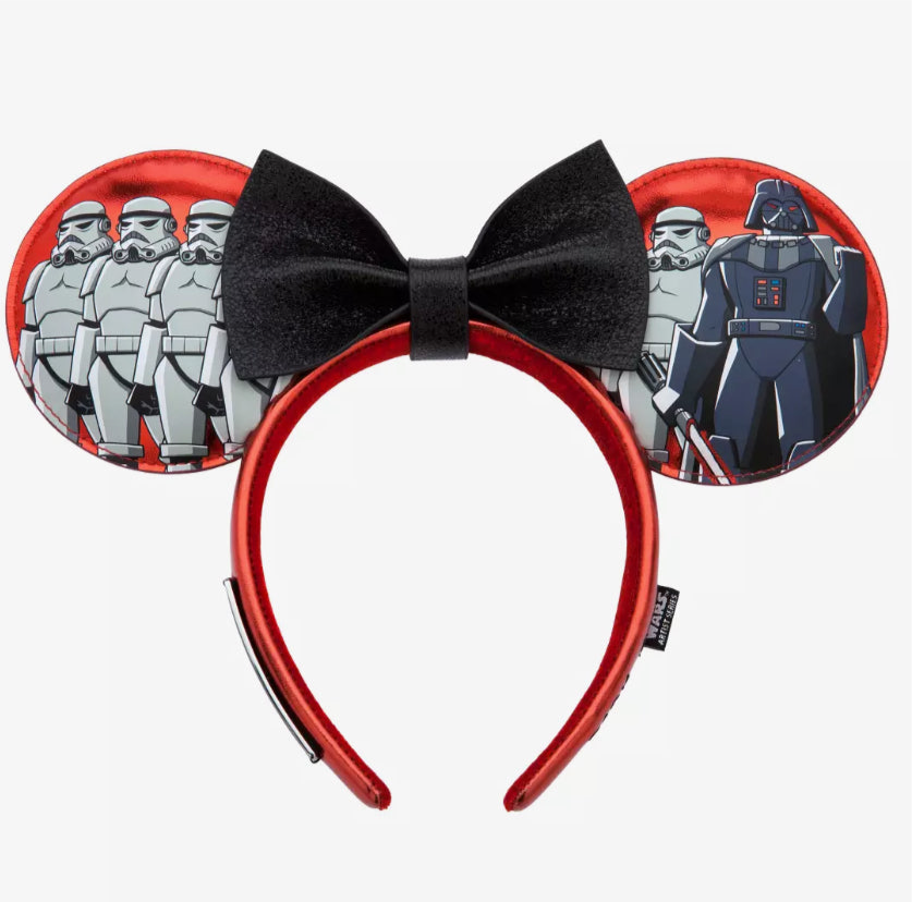 Disney Star Wars: Dark Side Loungefly Ear Headband for Adults by Alex Riegert-Waters – Star Wars Artist Series – D23: The Ultimate Disney Fan Event