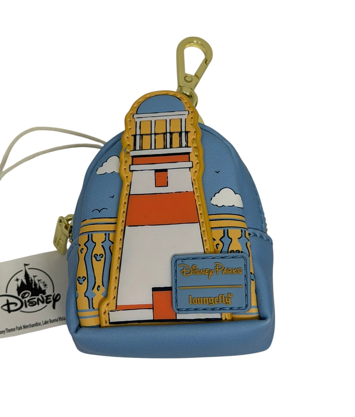Disney Old Key West Resort Loungefly Backpack Keychain Clip