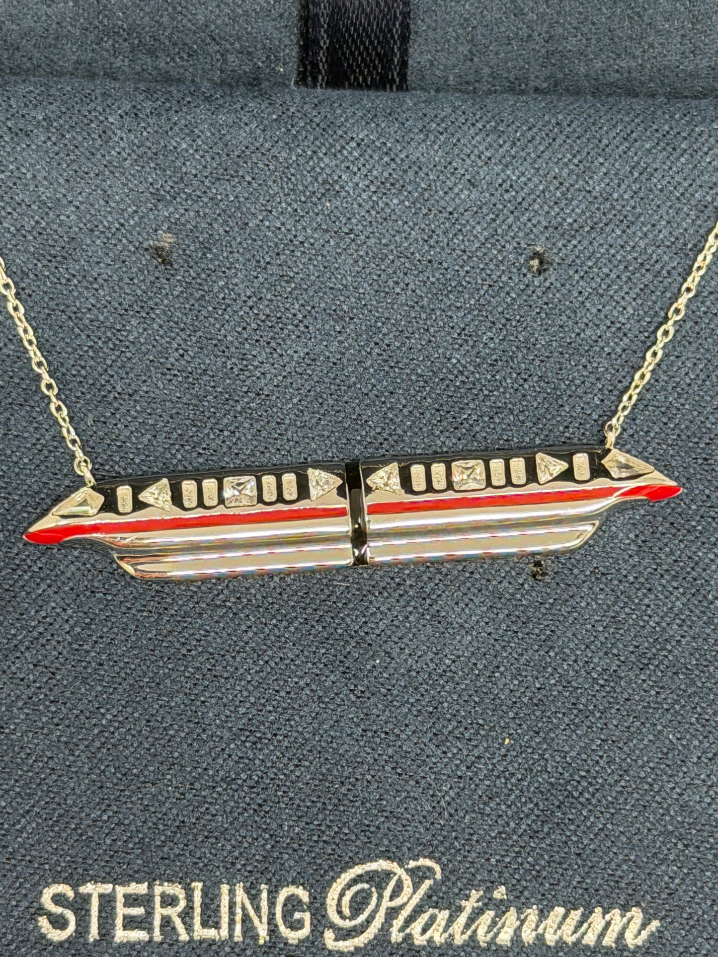 Disney Monorail Crislu Necklace