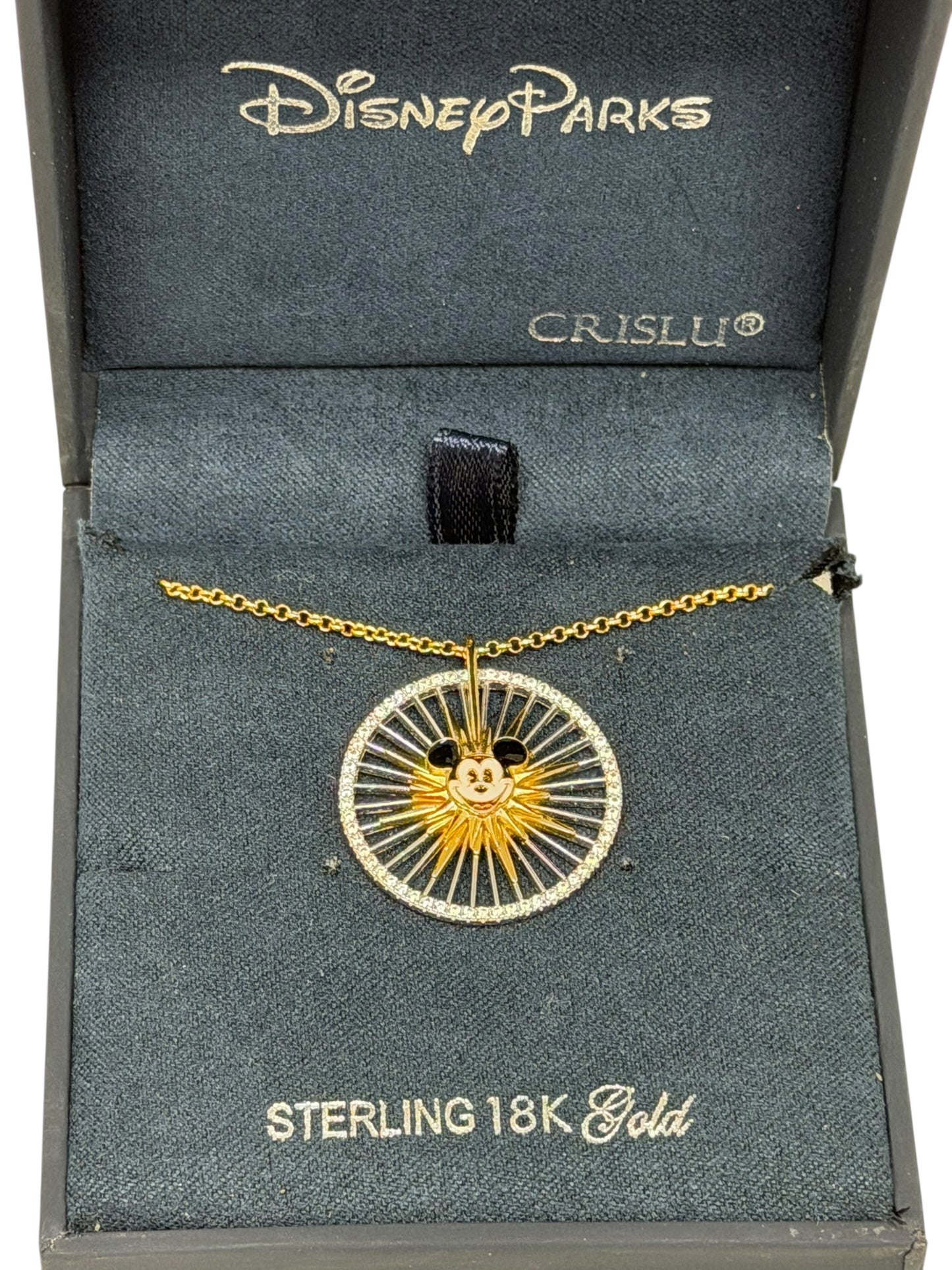 Disneyland California Adventure Mickey Wheel Crislu Necklace