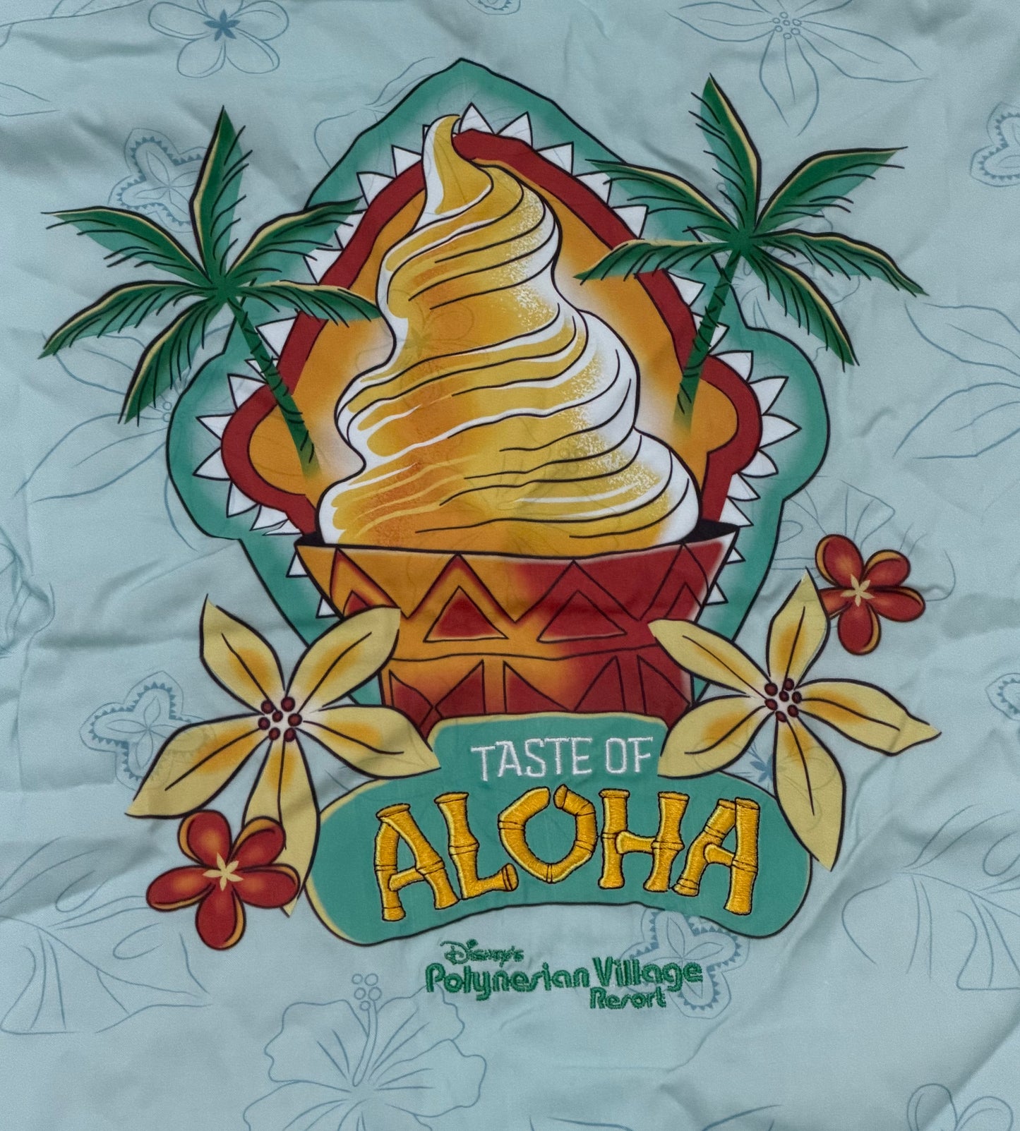 Disney Polynesian Village Resort Aloha Button Shirt-Dole Whip