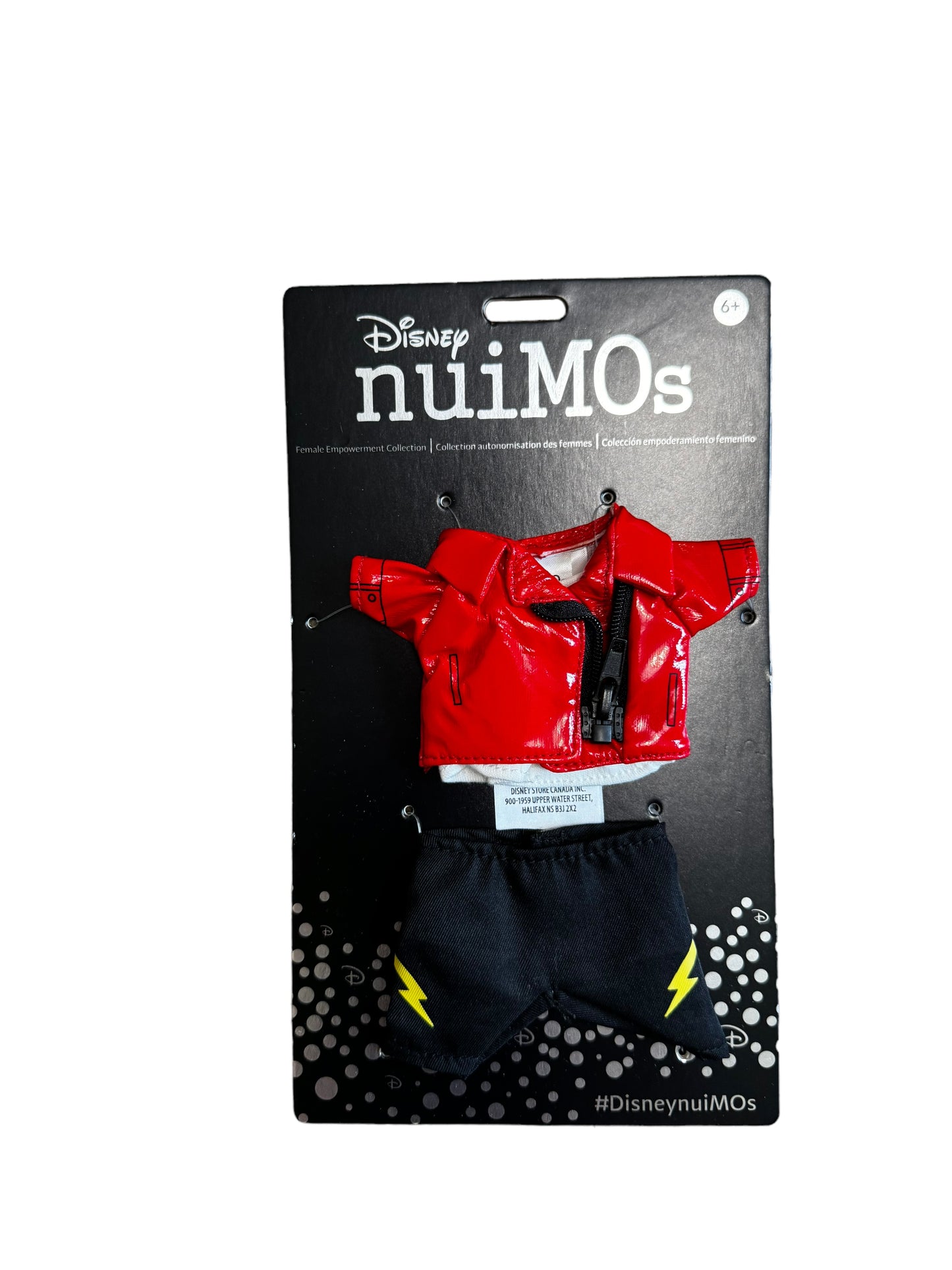 Disney NuiMOS Outfit-Red Leather Jacket Black Pants