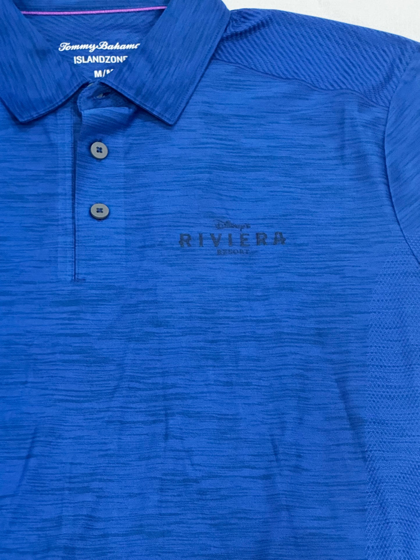Disney Riviera Resort Tommy Bahama Polo Shirt-Blue